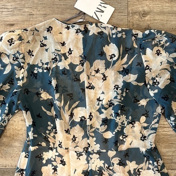 ZARA Floral Print Dress - Picture 7 of 16